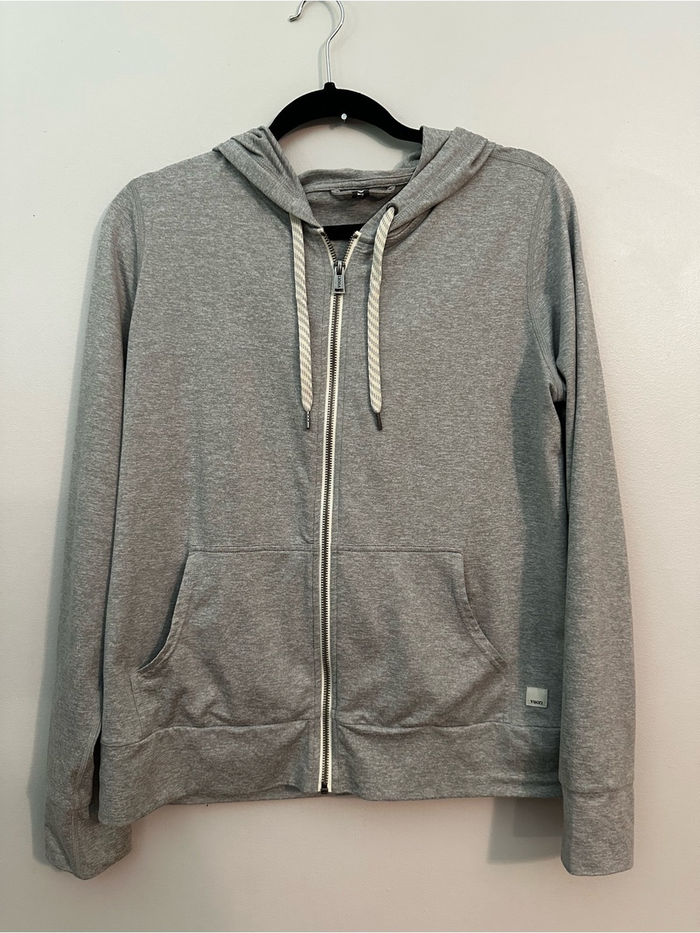 Vuori Halo Performance 2.0 Hoodie Jacket Gray Large